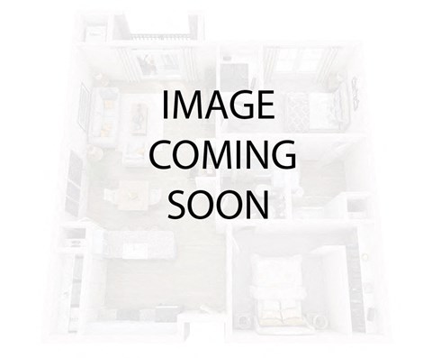 Floor plan for 1 bed, 1 bath, 837 sqft